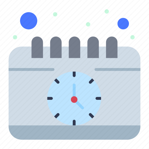 Calendar, clock, desk, study, time icon - Download on Iconfinder