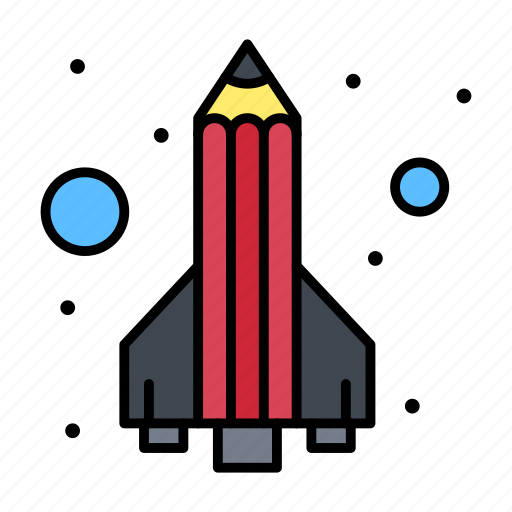 Education, launch, pen, pencil, rocket icon - Download on Iconfinder