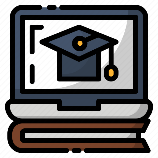 Book, education, elearning, graduate, laptop, online icon - Download on Iconfinder