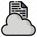 cloud, document, education, file, online