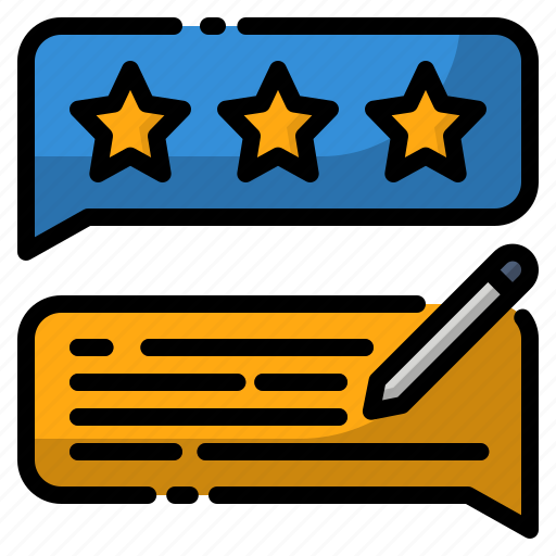 Comment, feedback, pen, review, star icon - Download on Iconfinder