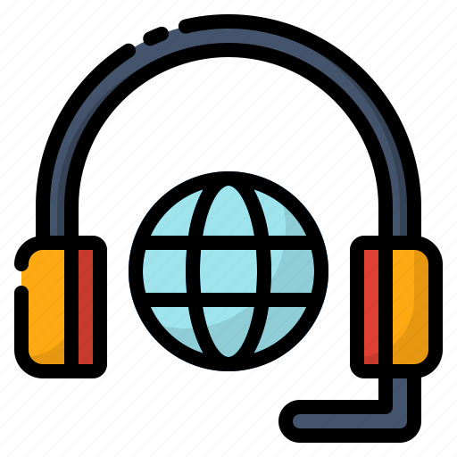 Center, consultancy, global, globe, headphones, services, support icon - Download on Iconfinder