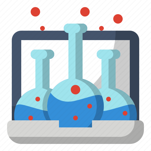 Biology, chemistry, education, laptop, science, tube icon - Download on Iconfinder