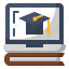 book, education, elearning, graduate, laptop, online 