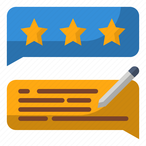 Chat, comment, feedback, pen, review, star icon - Download on Iconfinder