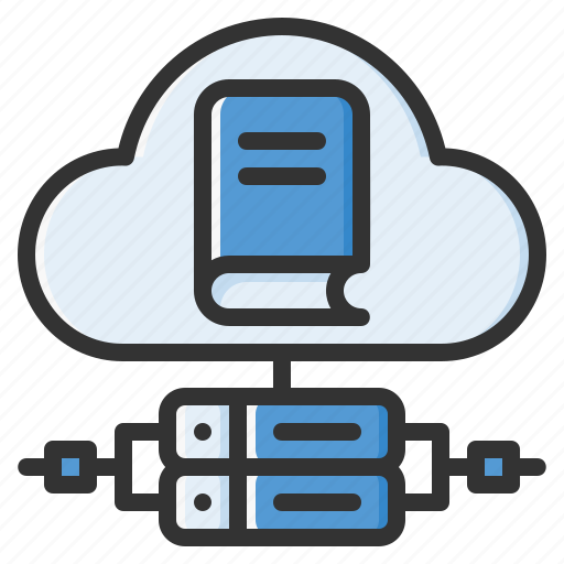 Cloud storage, cloud services, cloud hosting, cloud network, cloud data, server, online library icon - Download on Iconfinder