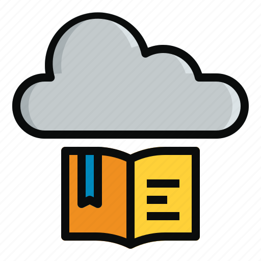 Book, cloud, digital, education, library, literature, web icon - Download on Iconfinder