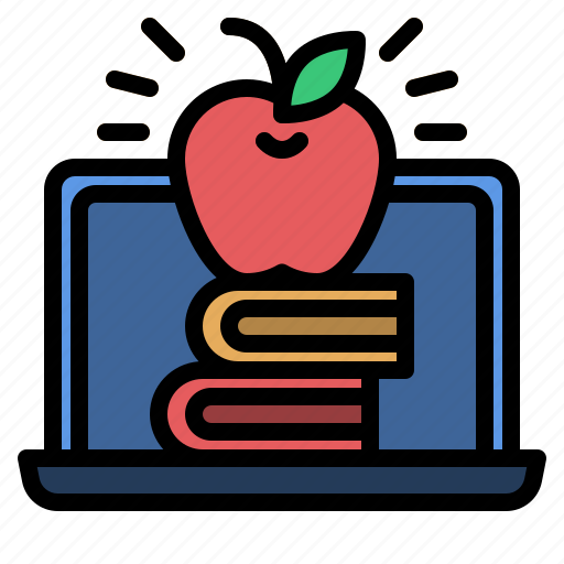 Onlinelearning, apple, education, book, school, study icon - Download on Iconfinder