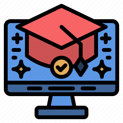 Onlinelearning, graduation, education, graduate, school, diploma, student icon - Download on Iconfinder