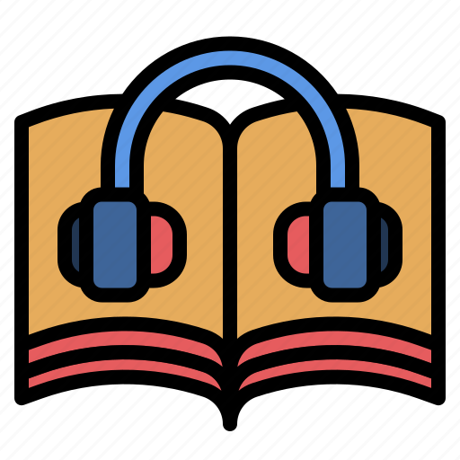 Onlinelearning, listening, audio, education, music, headphone, book icon - Download on Iconfinder