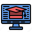 onlinelearning, monitor, computer, screen, education, online, display 