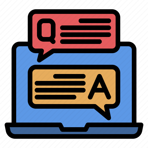 Onlinelearning, question, answer, education, faq, ask, thinking icon - Download on Iconfinder