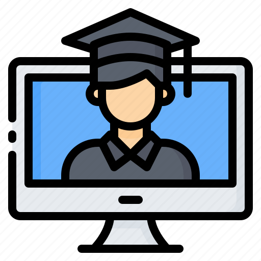 Education, elearning, graduate, graduation, learning, online, student icon - Download on Iconfinder