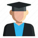 avatar, education, graduate, male, people, student, study