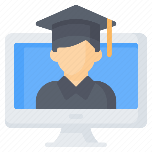 Education, elearning, graduate, graduation, learning, online, student icon - Download on Iconfinder