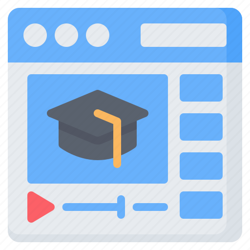 Course, education, learning, online, tutorial, video, web icon - Download on Iconfinder