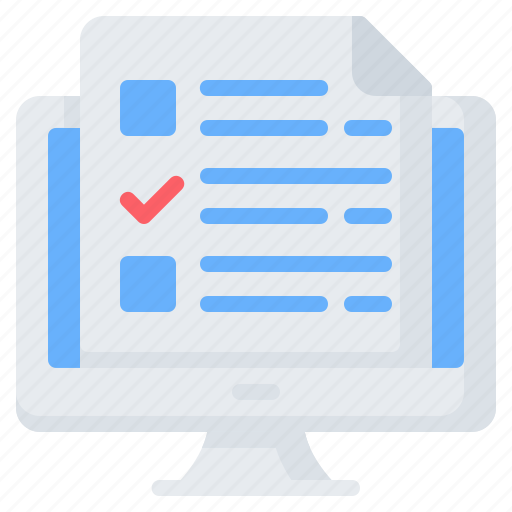 Checklist, education, exam, examination, learning, online, test icon - Download on Iconfinder