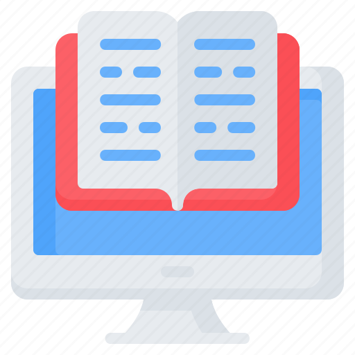 Book, computer, ebook, library, open book, reading, study icon - Download on Iconfinder