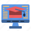onlinelearning, monitor, computer, screen, education, online, display 
