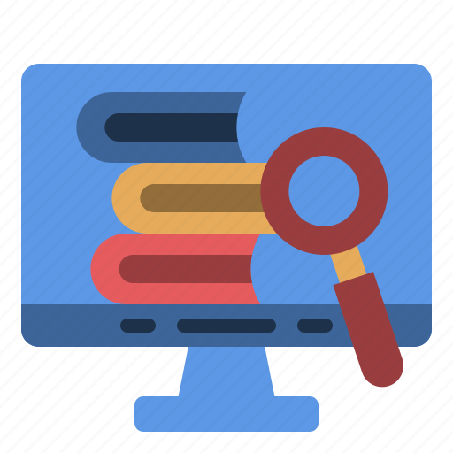Onlinelearning, search, education, find, zoom, research icon - Download on Iconfinder