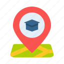 education, online, student, internet, learning, location, map, pin