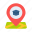 education, online, student, internet, learning, location, map, pin 