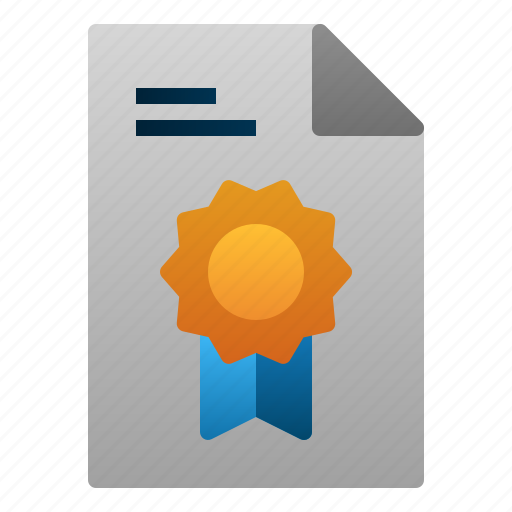 Award, certificate, course, education, graduate, school icon - Download on Iconfinder