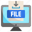 file, download, learn, education, electronic, computer 
