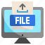 file, upload, learn, education, electronic, computer 