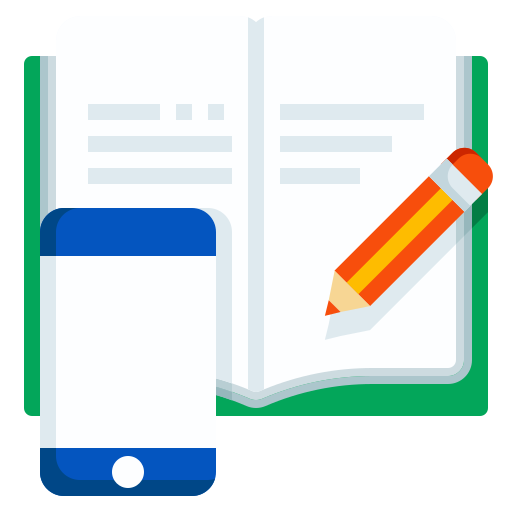 Education, online learning, smartphone, book, learning icon - Free download