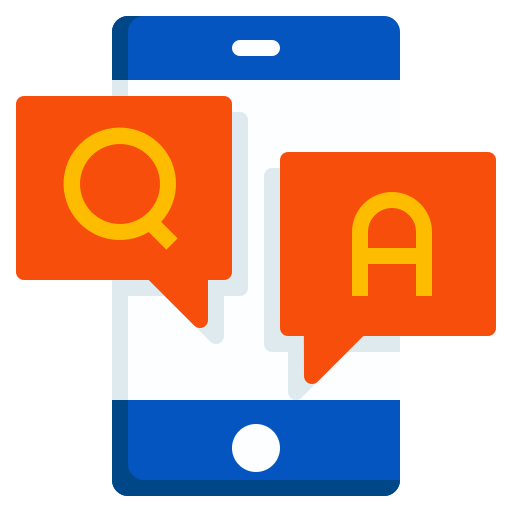 Questions, answers, education, communication, smartphone icon - Free download