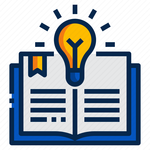 Idea bulb, learning, knowledge, education, book, idea icon - Download on Iconfinder