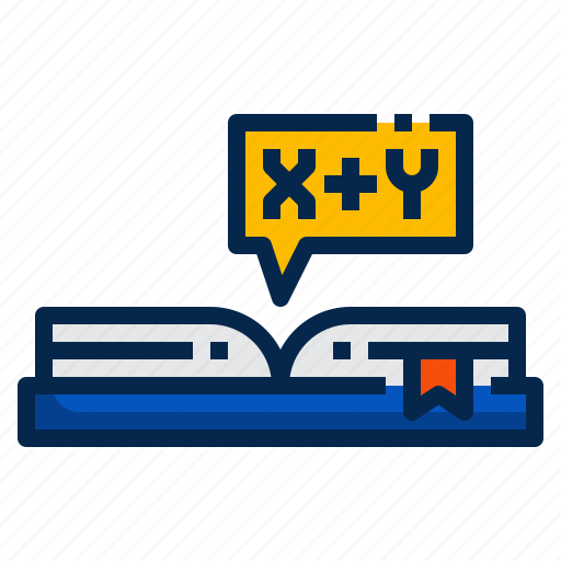 Book, math book, learning, education, knowledge, library, mathematics icon - Download on Iconfinder