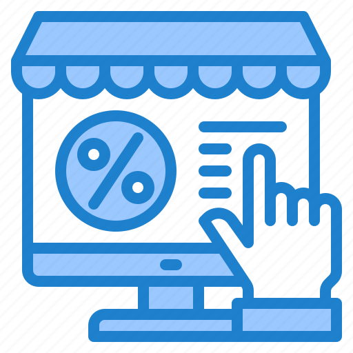 Online, shoping, discount, marketing, store, hand icon - Download on Iconfinder