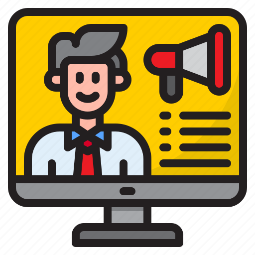 Business, man, megaphone, advertising, promotion icon - Download on Iconfinder