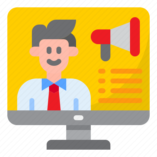 Business, man, megaphone, advertising, promotion icon - Download on Iconfinder