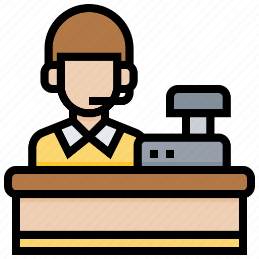 Assistant, cashier, checkout, sale, service icon - Download on Iconfinder