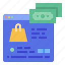 shopping, payment, banknote, website, marketplace