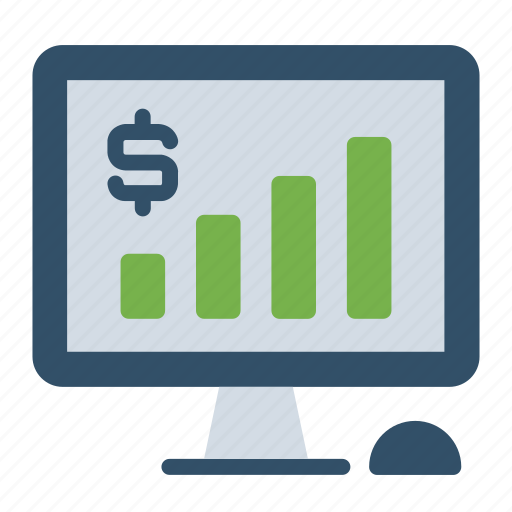Profit, money, computer, desk, increase, finance, growth icon - Download on Iconfinder