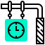 clock, hang, railway, station, time 
