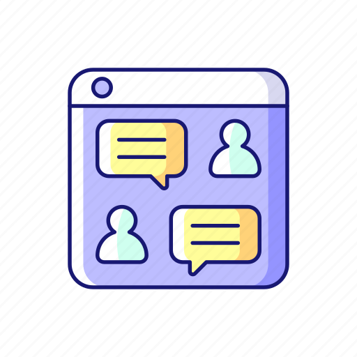 Forum, platform, discussion, community icon - Download on Iconfinder