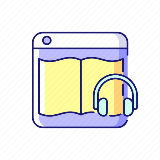 Audiobook, listening, study, app icon - Download on Iconfinder