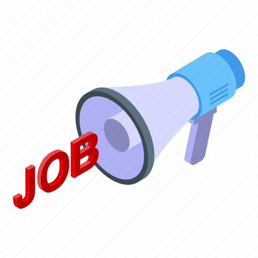 Job, advertise, isometric icon - Download on Iconfinder