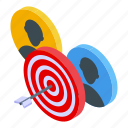 candidate, target, isometric