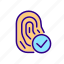 biometrics, fingerprint scanning, user identification, access verification 