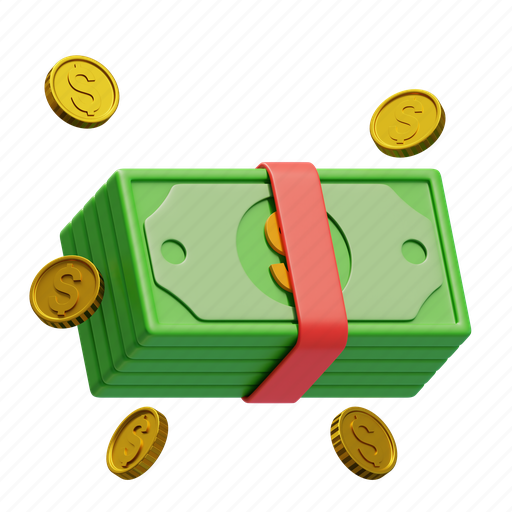 Money, marketing, finance, advertising, currency, bank, coin 3D illustration - Download on Iconfinder