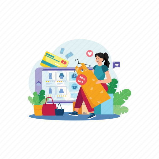 Deliver, shopping online, shopping, ecommerce, commercial, eshop, shop illustration - Download on Iconfinder