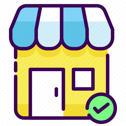 Building, office, shop, store, trusted, verifycation icon - Download on Iconfinder