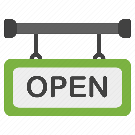 Open, board, sign, store, shopping, shop icon - Download on Iconfinder