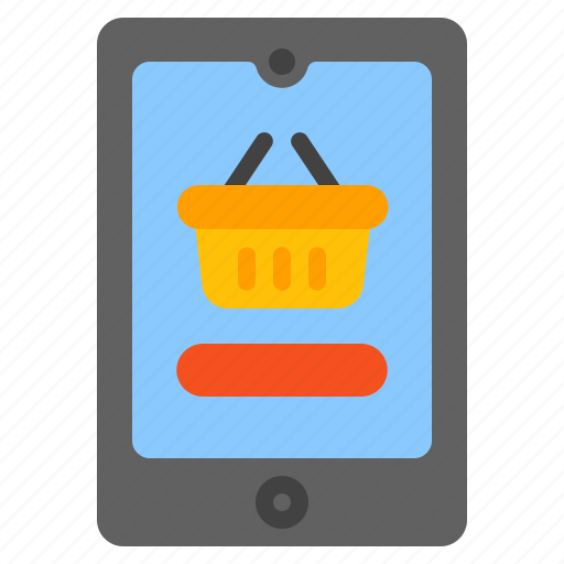 Mobile, shopping, phone, tablet, ecommerce, cart icon - Download on Iconfinder